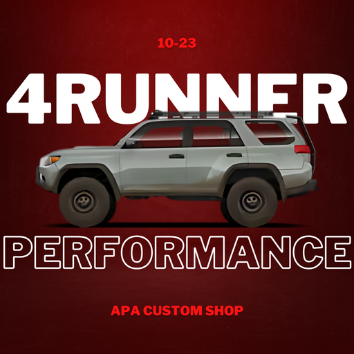 Toyota 4Runner 2010-2019 Performance Packages available at APA Custom Shop, located in Queen Creek, Arizona. Contact us today to find the best package for your ride!